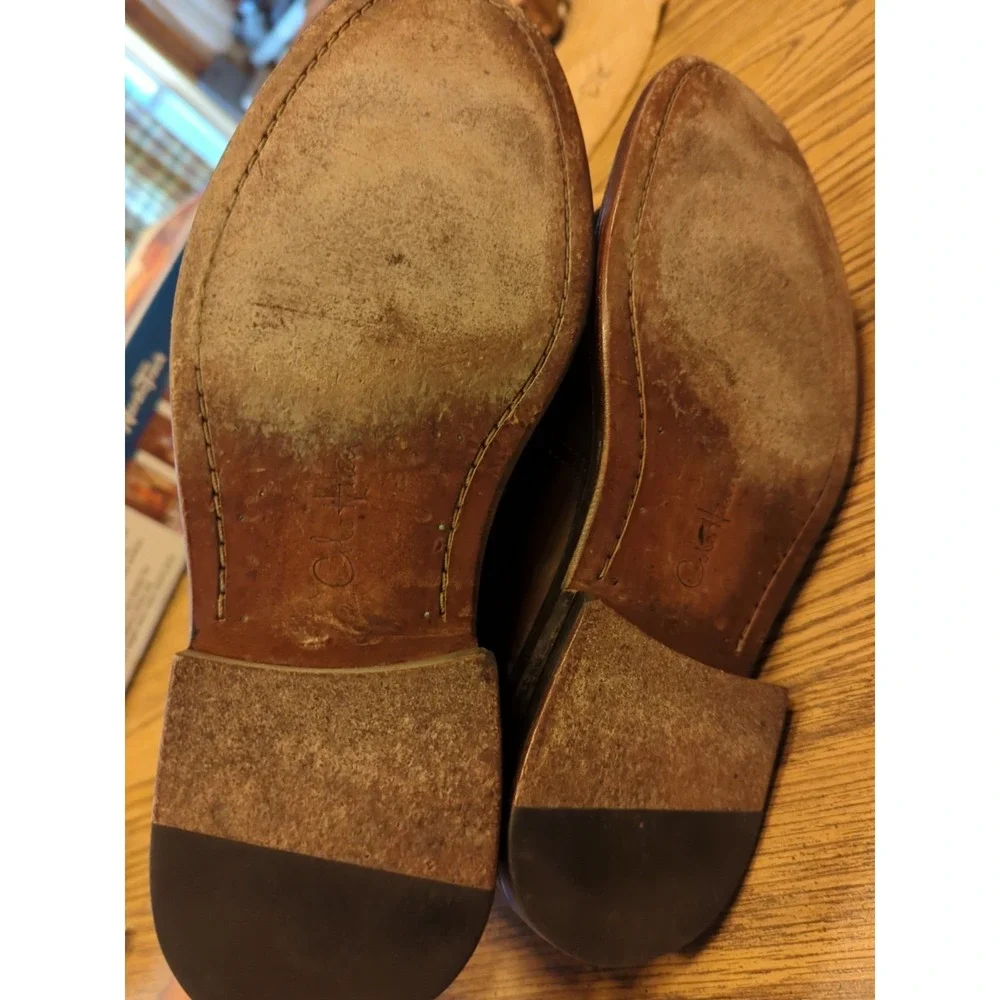Men's 9.5 M Cole Haan Brown Chestnut‎ Leather Comfort Dress Shoes